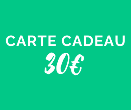 Carte Cadeau 30€