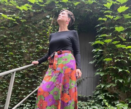 Boucles “Hanoï” – Bijou doré & papier japonais, fait main en France