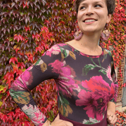 Boucles d’oreilles florales “Rose d’Automne” – Collection Éclosion