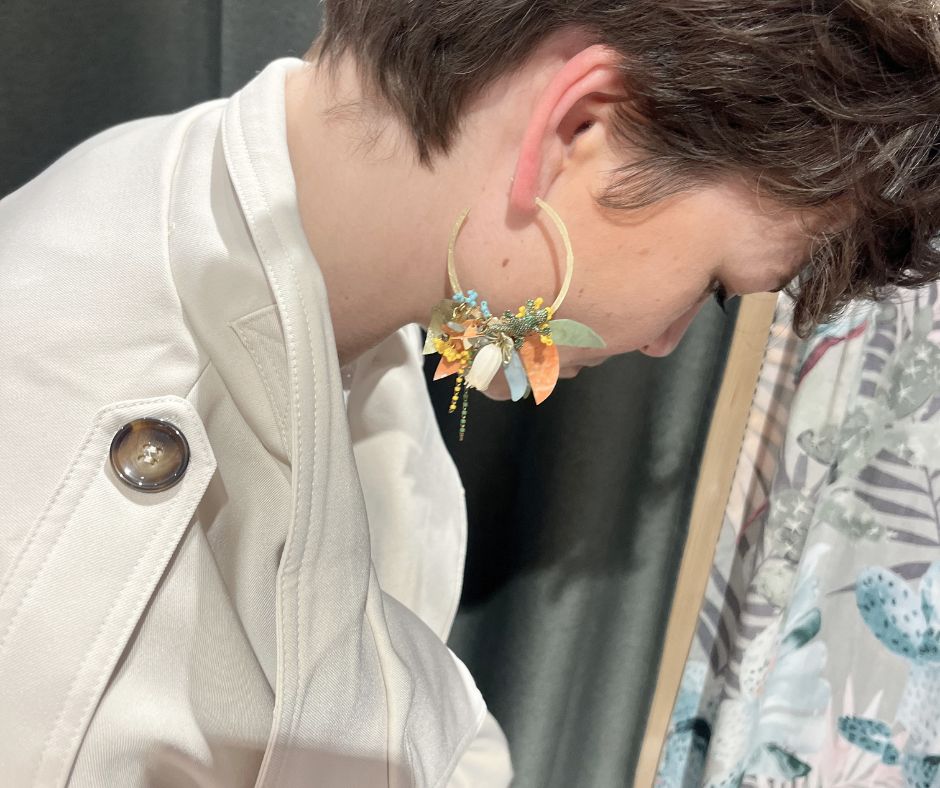 Boucles d’oreilles Signature Jardin Précieux – Collection Les Audacieuses – Image 3
