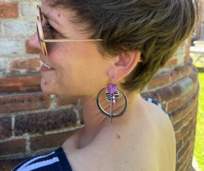 Boucles d’oreilles Pink Rebel – Collection Les Audacieuses