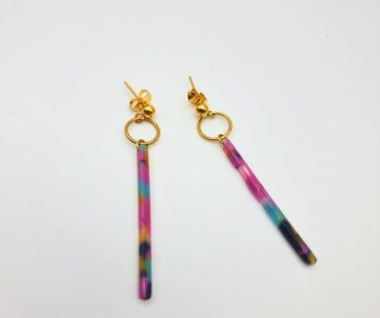 Boucles d’oreilles Color Pulse – Collection Les Audacieuses