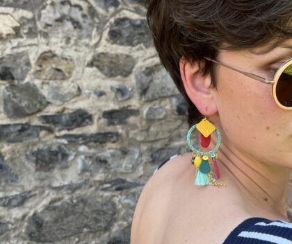 Boucles d’oreilles Fiesta Bohème – Collection Les Audacieuses