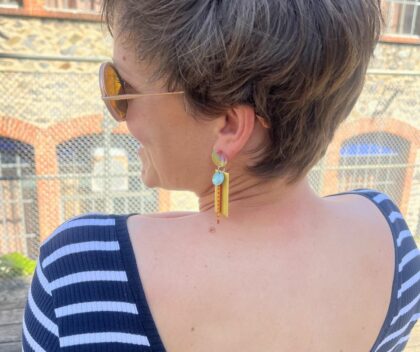 Boucles d’oreilles Soleil Pop – Collection Les Audacieuses