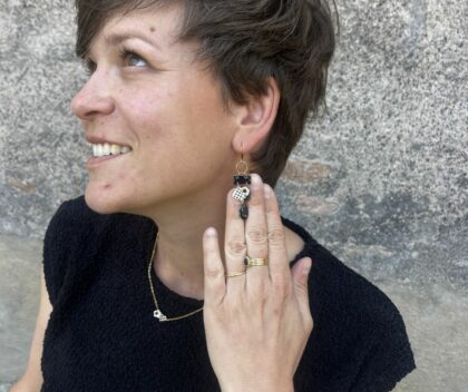Boucles d’oreilles Black Chic – Collection Les Audacieuses