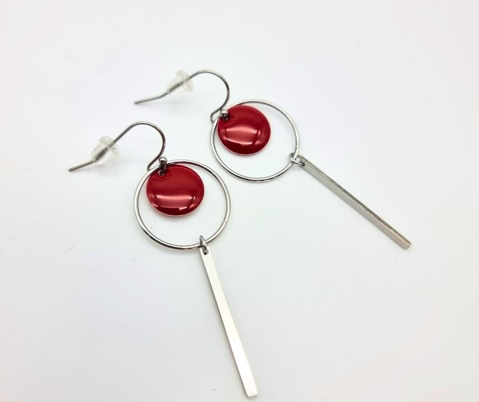 Boucles d’oreilles Minimal Pop – Collection Les Intemporelles – Image 5