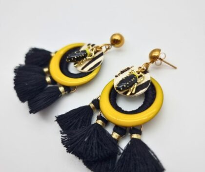 Boucles d’oreilles Jungle Chic – Collection Les Audacieuses