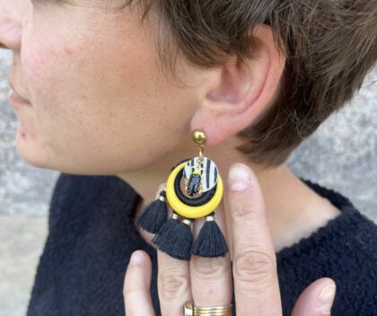 Boucles d’oreilles Jungle Chic – Collection Les Audacieuses