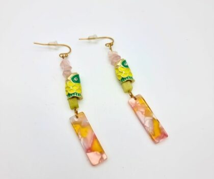 Boucles d’oreilles Koi Sunrise – Collection Les Bohèmes Chic