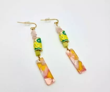 Boucles d’oreilles Koi Sunrise – Collection Les Bohèmes Chic