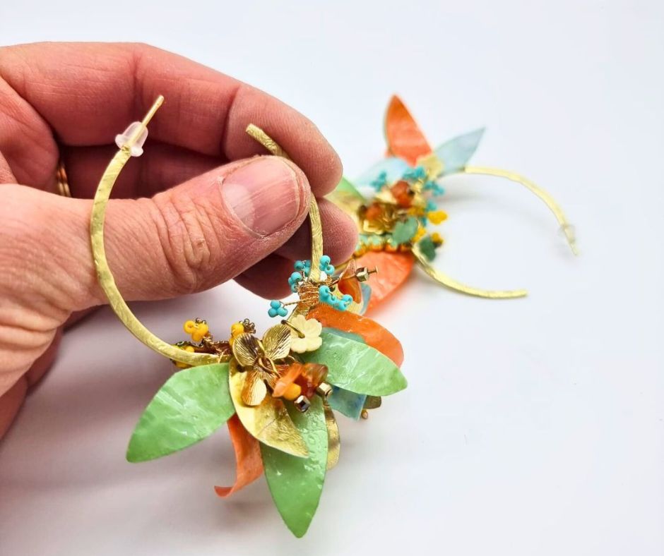 Boucles d’oreilles Signature Jardin Précieux – Collection Les Audacieuses – Image 2