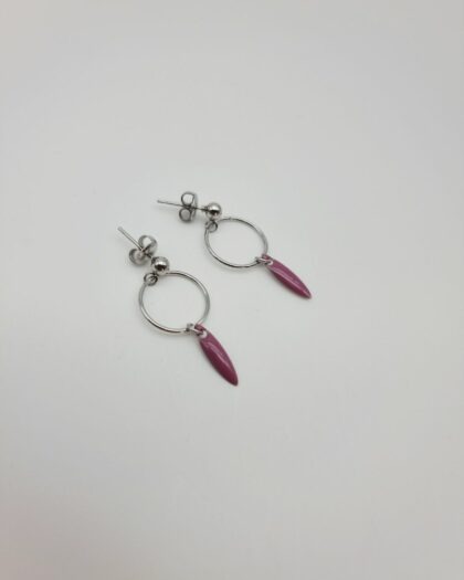 Boucles Éclat | Acier inoxydable et résine émaillée – Charly & Kty