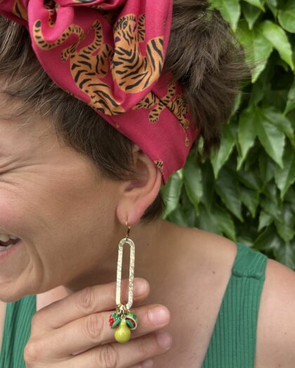 Boucles d&rsquo;oreilles Salade de Fruits – Collection Échappées Belles