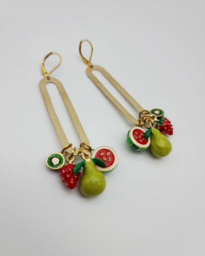 Boucles d&rsquo;oreilles Salade de Fruits – Collection Échappées Belles