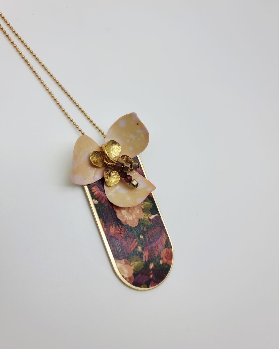 Sautoir Fleur d'Automne – Collection Les Audacieuses
