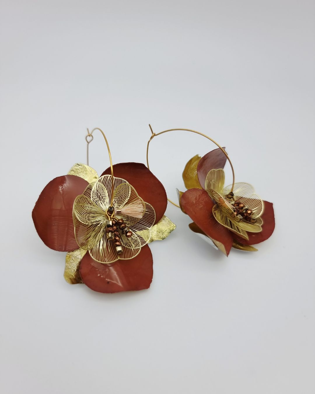Boucles d'oreilles Fleur Éclat – Collection Les Audacieuses – Image 2