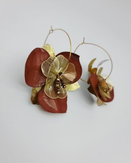 Boucles d&rsquo;oreilles Fleur Éclat – Collection Les Audacieuses
