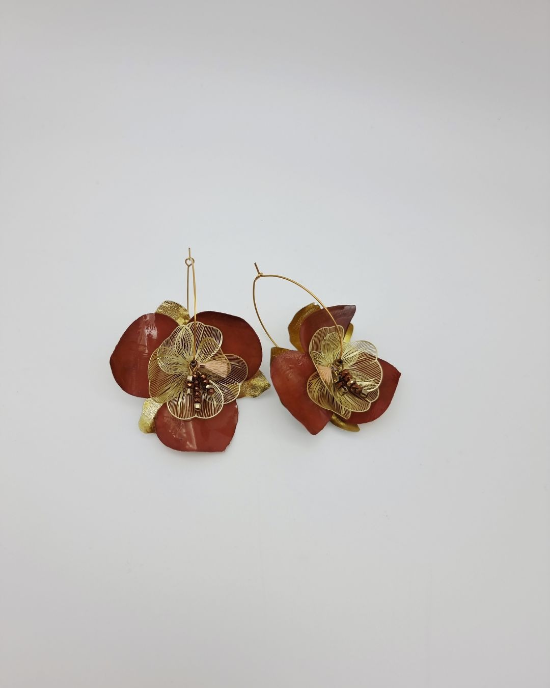 Boucles d'oreilles Fleur Éclat – Collection Les Audacieuses – Image 3