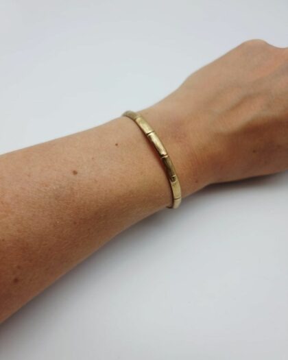 Bracelet Équilibre – Bracelet bambou en laiton fabriqué en France