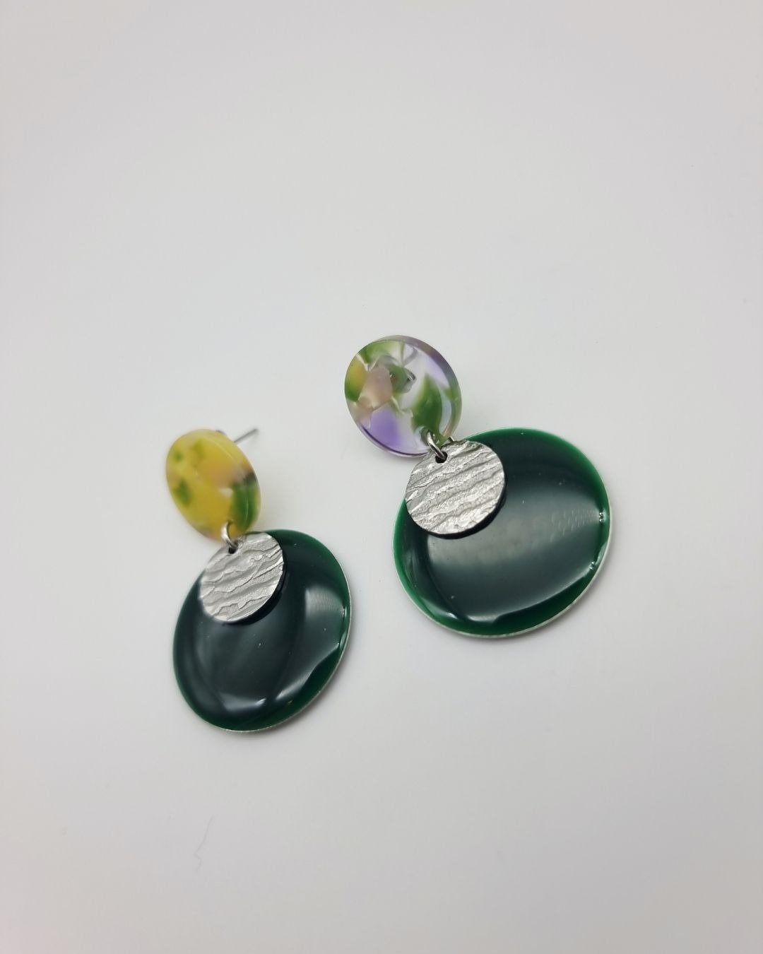 Boucles d'oreilles Rosalie, Marine & Poppy | Acétate coloré – Charly & Kty – Image 11