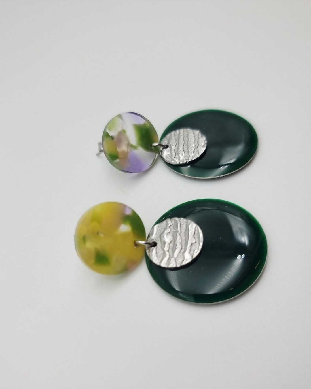 Boucles d'oreilles Rosalie, Marine & Poppy | Acétate coloré – Charly & Kty – Image 3