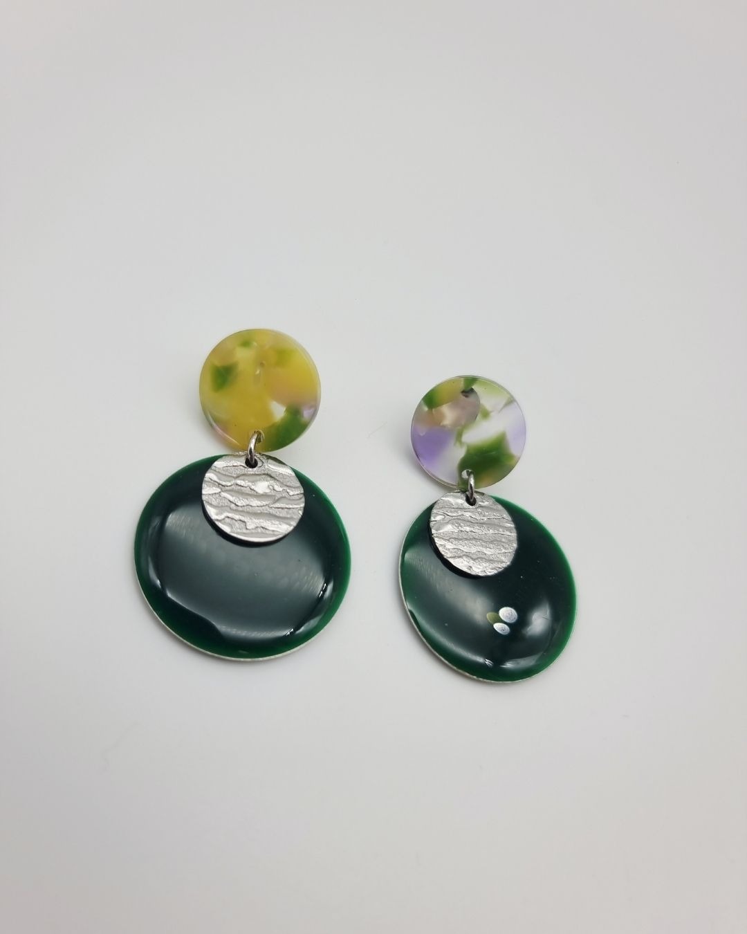 Boucles d'oreilles Rosalie, Marine & Poppy | Acétate coloré – Charly & Kty – Image 8