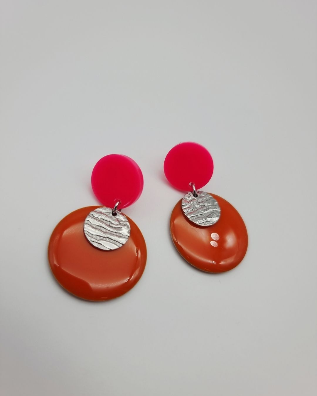 Boucles d'oreilles Rosalie, Marine & Poppy | Acétate coloré – Charly & Kty – Image 5