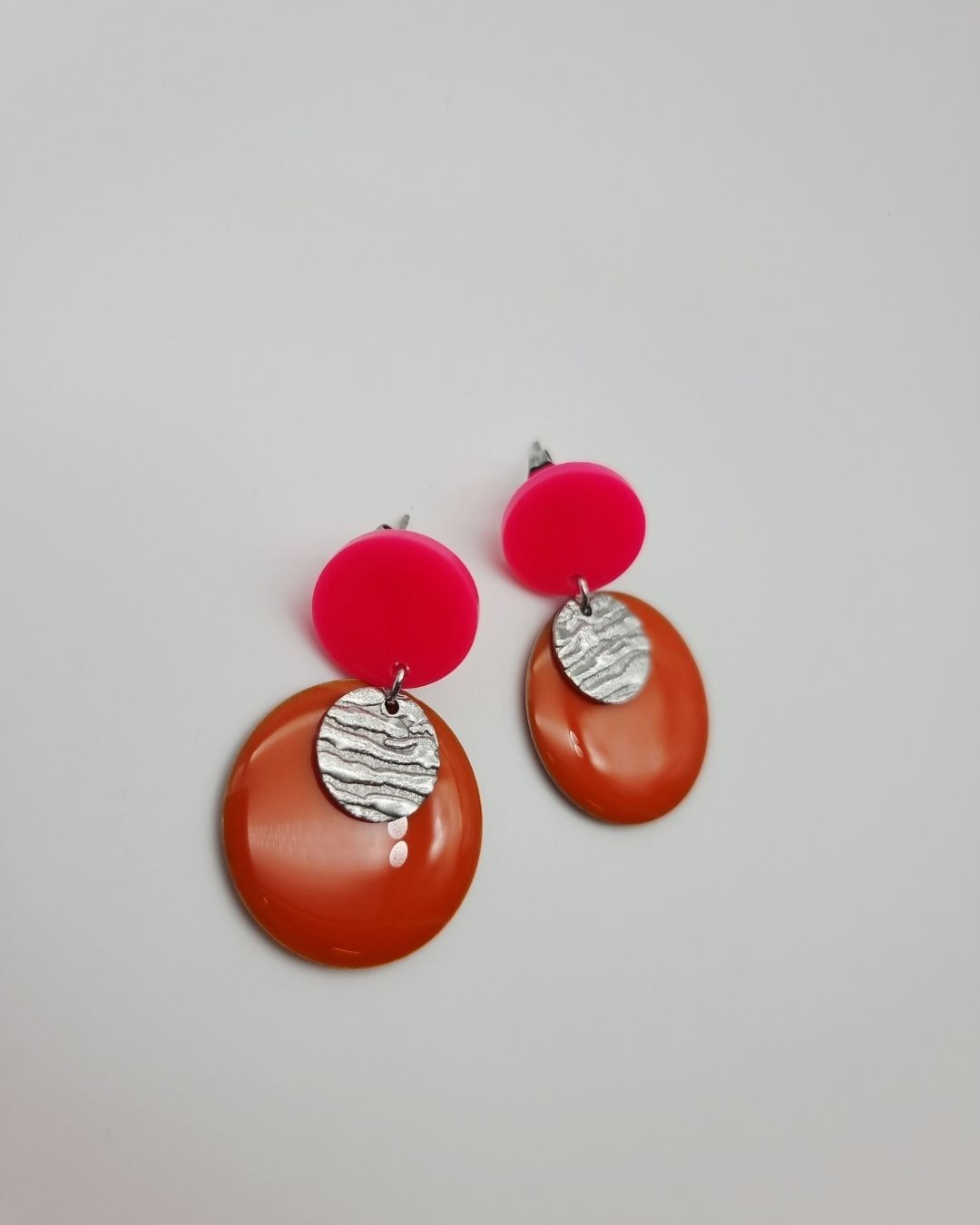 Boucles d'oreilles Rosalie, Marine & Poppy | Acétate coloré – Charly & Kty – Image 10