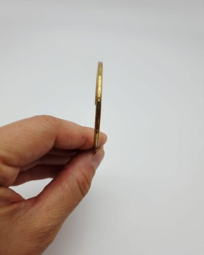 Bracelet Héritage – Jonc fin gravé en laiton fabriqué en France