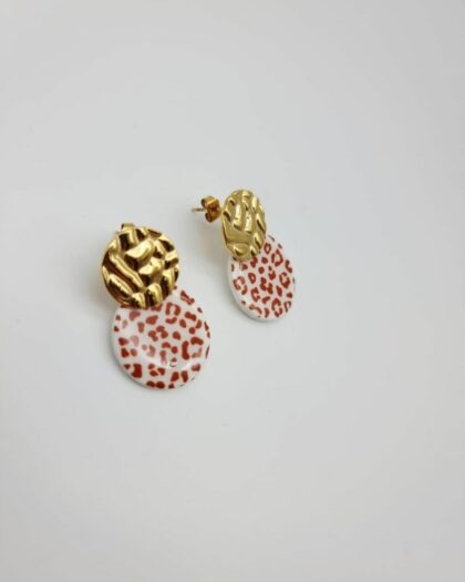 Boucles d&rsquo;oreilles Savane – Léopard chic | Collection Les Audacieuses