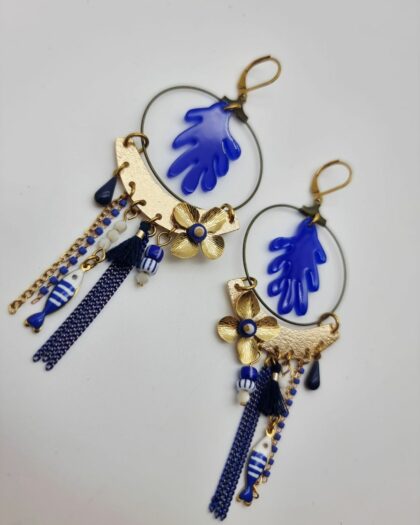 Boucles d&rsquo;oreilles Posidonie – Collection Échappées Belles