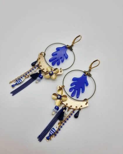 Boucles d&rsquo;oreilles Posidonie – Collection Échappées Belles
