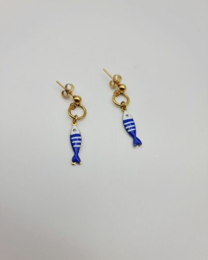 Boucles d&rsquo;oreilles Sardine – Collection Échappées Belles