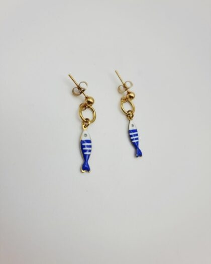 Boucles d&rsquo;oreilles Sardine – Collection Échappées Belles
