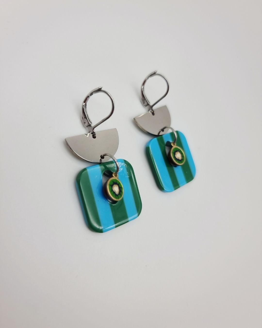 Boucles d'oreilles Kiwi Pop – Collection Échappées Belles – Image 4