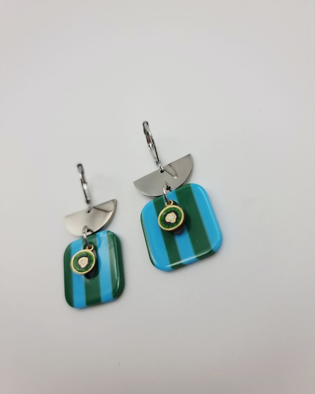 Boucles d'oreilles Kiwi Pop – Collection Échappées Belles – Image 6