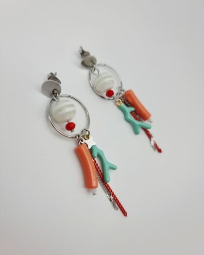 Boucles d&rsquo;oreilles Coralline – Collection Échappées Belles