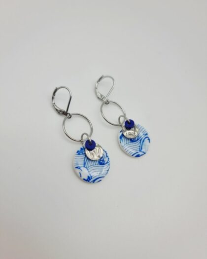 Boucles d&rsquo;oreilles Hokusai – Collection Les Audacieuses