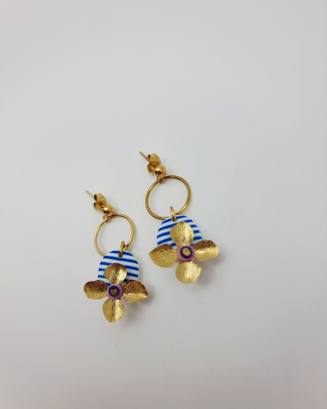 Boucles d'oreilles Capucine – Collection Échappées Belles – Image 2